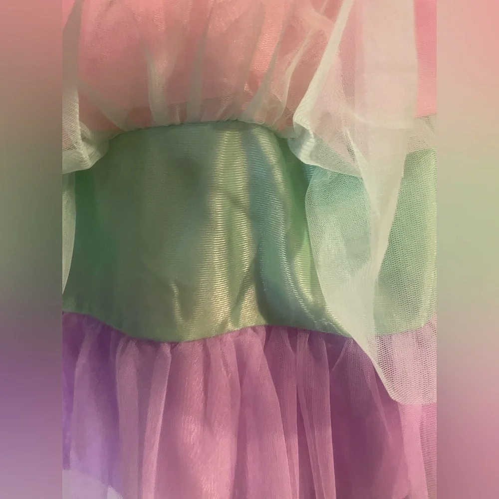 Way To Celebrate Easter Tutu‎ Skirt XL 14-16 Pastel Tiered Mesh NWT
